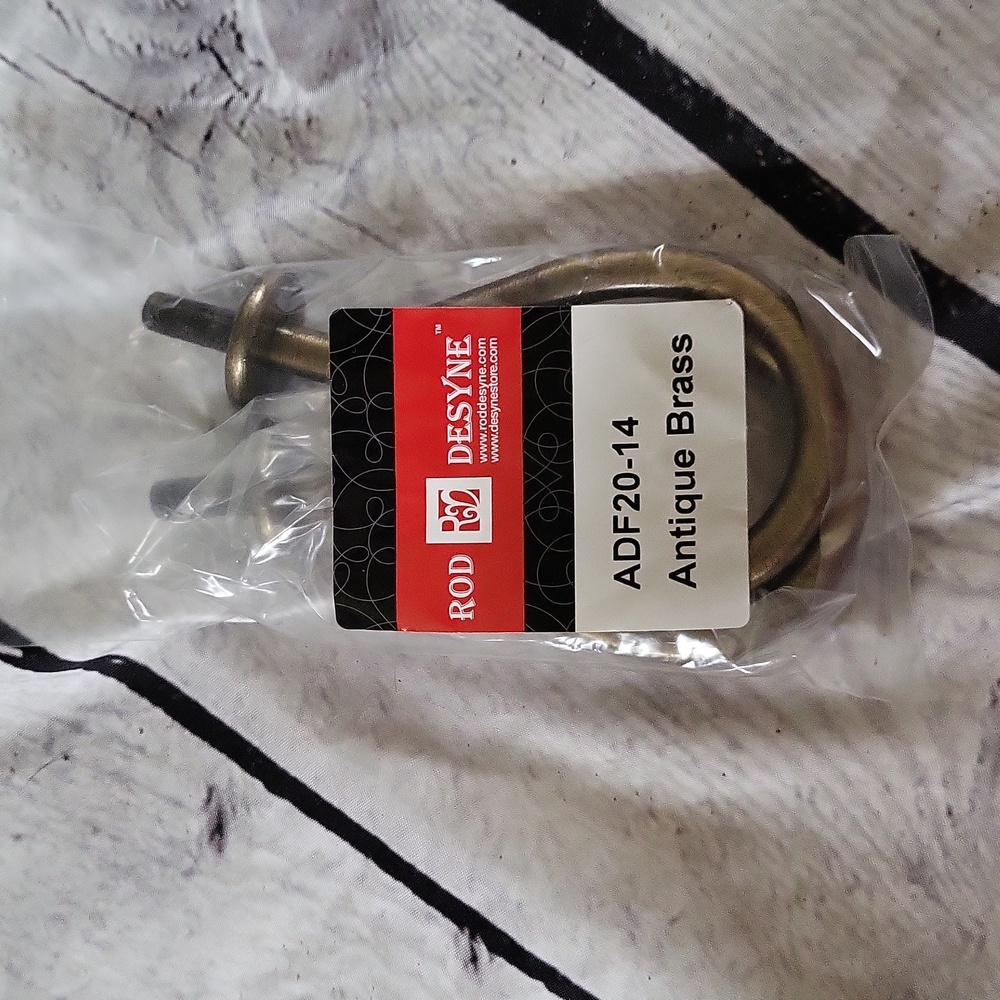 Rod Desyne Antique Brass Curtain Holdbacks